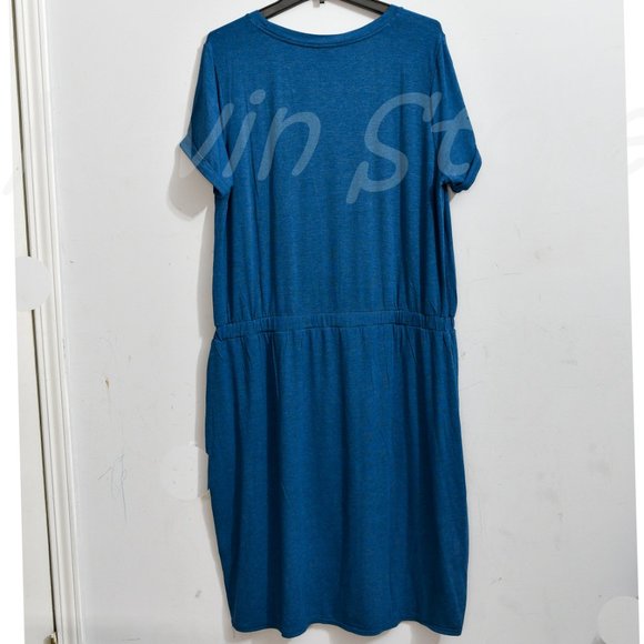 32‎ Degrees Ladies' Soft Lux Dress Teal - Picture 3 of 4